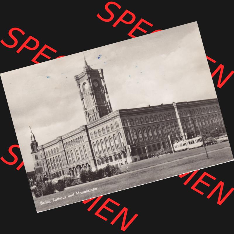 Ansichtskarte DDR Bezirk Berlin, Stadt Berlin-Mitte: Rathaus und Marienkirche (1) Sammlung