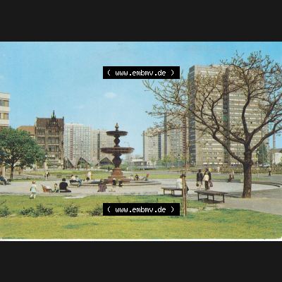 Ansichtskarte DDR Bezirk Berlin, Stadt Berlin-Mitte: Spittelmarkt und Fischerinsel (1) Sammlung