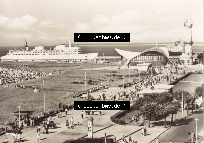 Ansichtskarte DDR Bezirk Rostock, Stadtkreis Rostock, Hansestadt Rostock, Ortsteil Seebad Warnemünde DDR, Warnemünde, Teepott... Sammlung