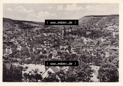 Ansichtskarte DDR Bezirk Gera, Stadtkreis Jena, Stadt Jena: In s/w Schwarzweiß Universitätsstadt Jena (1) Sammlung