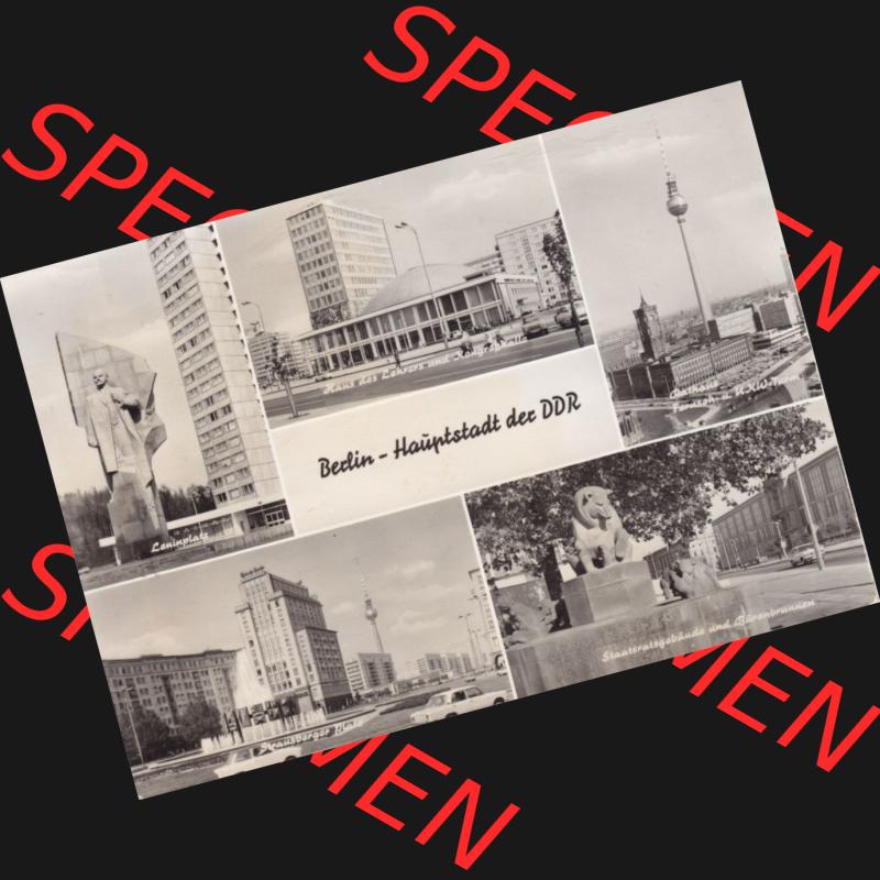 Ansichtskarte DDR Bezirk Berlin, Stadt Berlin-Mitte: 1972, Berlin - Hauptstadt der DDR (1) Sammlung