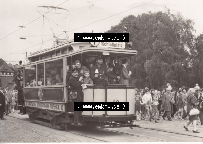 Ansichtskarte DDR Bezirk Berlin, Stadt Berlin-Köpenick: Köpenicker Festwochen, Historische Straßenbahn (1) Sammlung