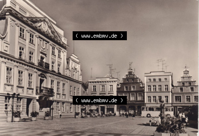 Ansichtskarte Bezirk Bezirk Schwerin, Kreis Güstrow, Stadt-Güstrow Markt von Güstrow (1) Sammlung