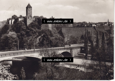 Ansichtskarte DDR Bezirk Halle, Stadtkreis Halle? Unbekannt: In s/w Schwarzweiß 1961, Giebichenstein, Stempel 1000 Jahre Halle... Sammlung