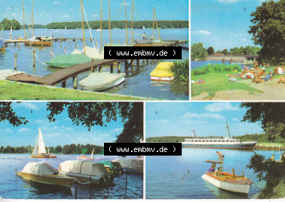 Ansichtskarte DDR Bezirk Berlin, Stadt Berlin: 1977, Berlin-Schmöckwitz, Seddinsee, Badestelle Zeuthener See (1) Sammlung