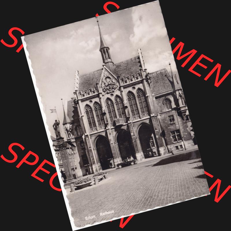 Ansichtskarte Bezirk Erfurt, Stadtkreis Erfurt, Stadt Erfurt Rathaus. Ansichtskarte bzw. Postkarte aus DDR-Zeiten der Deutschen Demokratischen Republik von Bezirk Erfurt,... Sammlung
