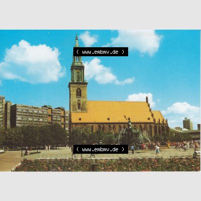Ansichtskarte DDR Bezirk Berlin, Stadt Berlin-Mitte: Marienkirche (1) Sammlung