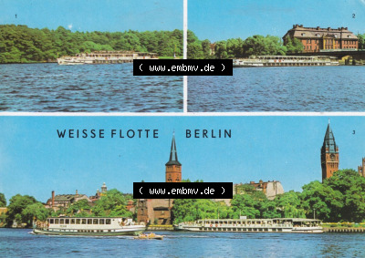 Ansichtskarte DDR Bezirk Berlin, Stadt Berlin: Weisse Flotte Berlin, Luxusschiff auf dem langen See, Köpenicker Becken (1) Sammlung