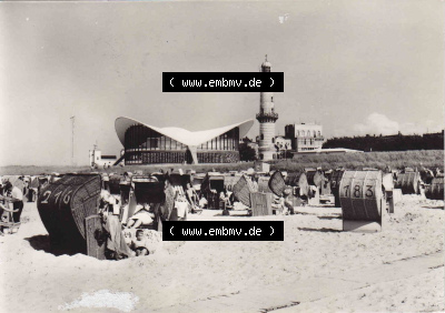 Ansichtskarte DDR Bezirk Rostock, Stadtkreis Rostock, Hansestadt Rostock, Ortsteil Seebad Warnemünde DDR, Warnemünde, Teepott... Sammlung