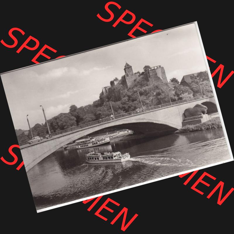 Ansichtskarte DDR Bezirk Halle, Stadtkreis Halle? Unbekannt: In s/w Schwarzweiß An der Burg Giebichenstein (1) Sammlung
