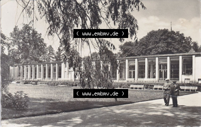 Ansichtskarte DDR, Bezirk Karl-Marx-Stadt Kreis Oelsnitz Bad Elster, Wandelhalle (1) Sammlung