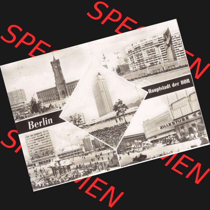 Ansichtskarte DDR Bezirk Berlin, Stadt Berlin: In s/w Schwarzweiß Postkarte Rathaus mit Neptunbrunnen, Leninplatz, Interhotel, Alexanderplatz (1) Sammlung