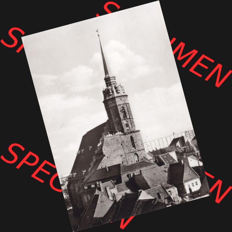 Ansichtskarte DDR Bezirk Dresden, Kreis Bautzen, Stadt Bautzen: In s/w Schwarzweiß Postkarte Dom im Hochformat (1) Sammlung