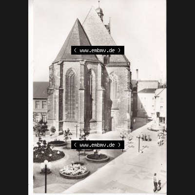 Ansichtskarte DDR Bezirk Halle, Stadtkreis Halle? Unbekannt: In s/w Schwarzweiß Klement-Gottwald-Straße, an der Konzerthalle (1) Sammlung
