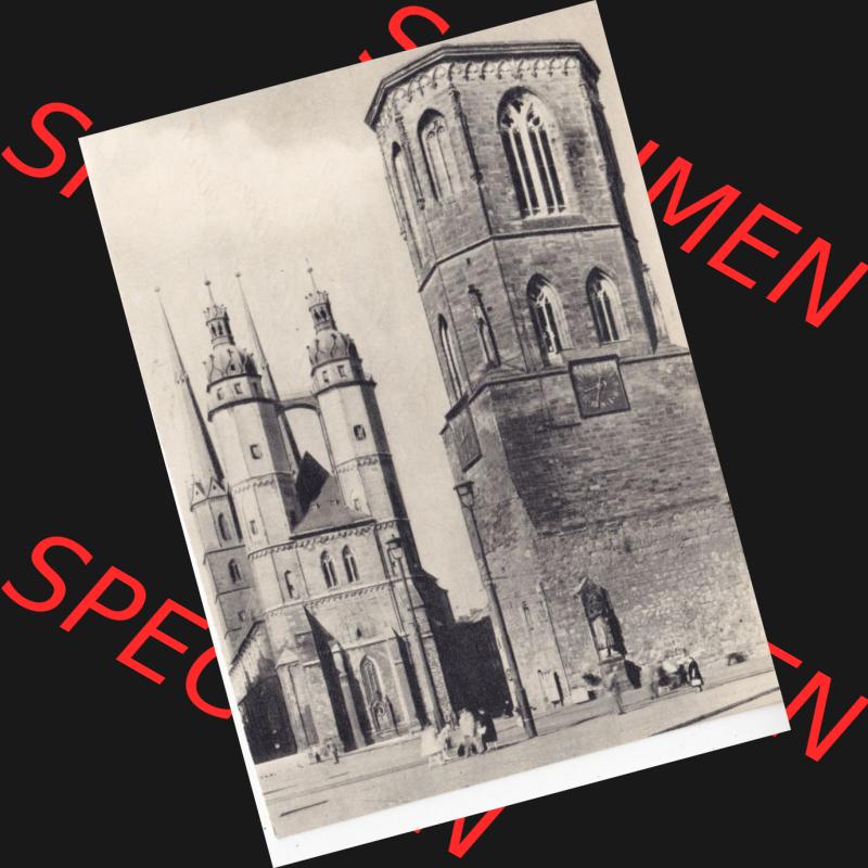 Ansichtskarte DDR Bezirk Halle, Stadtkreis Halle? Unbekannt: In s/w Schwarzweiß Türme aus acht Jahrhunderten (1) Sammlung