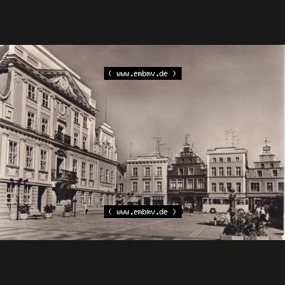 Ansichtskarte Bezirk Bezirk Schwerin, Kreis Güstrow, Stadt-Güstrow Markt von Güstrow (1) Sammlung