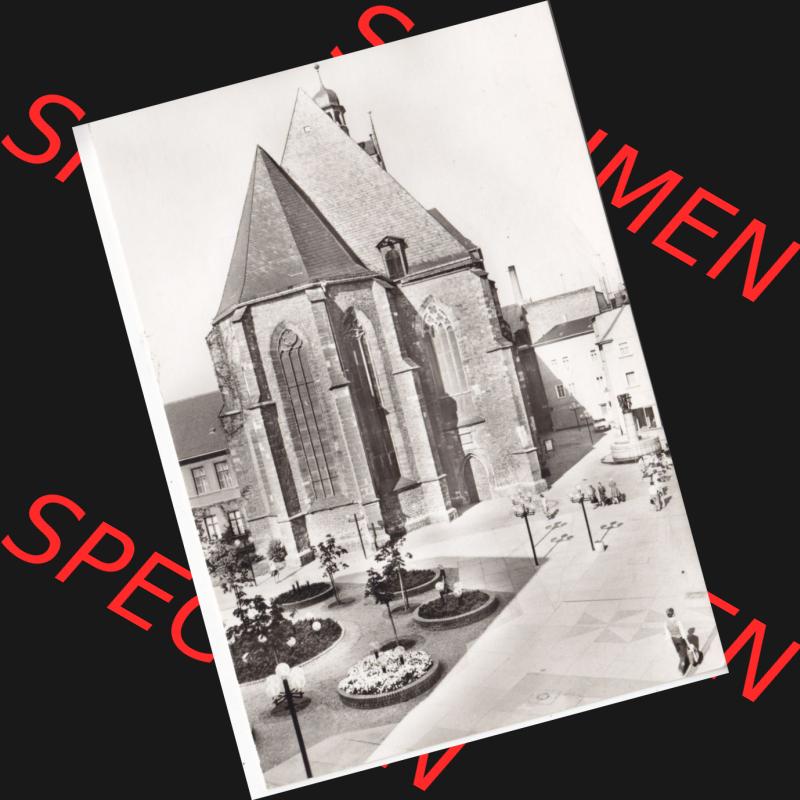 Ansichtskarte DDR Bezirk Halle, Stadtkreis Halle? Unbekannt: In s/w Schwarzweiß Klement-Gottwald-Straße, an der Konzerthalle (1) Sammlung