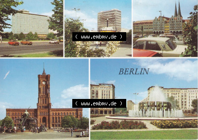 Ansichtskarte DDR Bezirk Berlin, Stadt Berlin-Mitte: Hotel Berolina in Berlin (1) Sammlung
