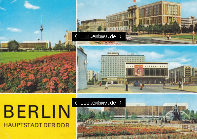 Ansichtskarte DDR Bezirk Berlin, Stadt Berlin-Mitte: 1978, Palast der Republik, Staatsratsgebäude,Interhotel Berolina und Kino... Sammlung