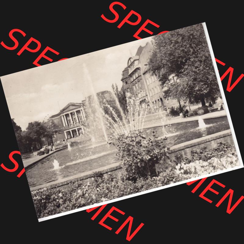 Ansichtskarte DDR Bezirk Halle, Stadtkreis Halle? Unbekannt: In s/w Schwarzweiß Theater des Friedens (1) Sammlung