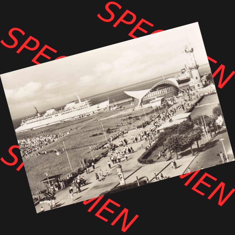 Ansichtskarte DDR Bezirk Rostock, Stadtkreis Rostock, Hansestadt Rostock, Ortsteil Seebad Warnemünde DDR, Warnemünde, Teepott und Schiff (1) Sammlung