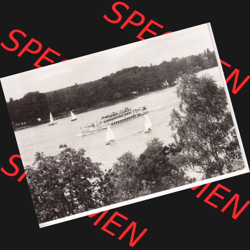 Ansichtskarte DDR Bezirk Berlin, Stadt Berlin: In s/w Schwarzweiß Postkarte Luxusfahrgastschiff der Weißen Flotte (1) Sammlung