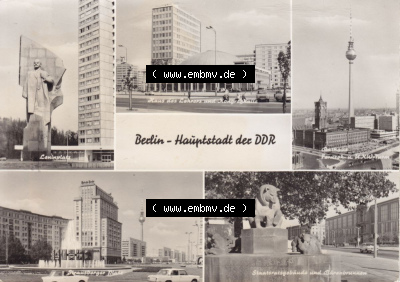 Ansichtskarte DDR Bezirk Berlin, Stadt Berlin-Mitte: 1972, Berlin - Hauptstadt der DDR (1) Sammlung