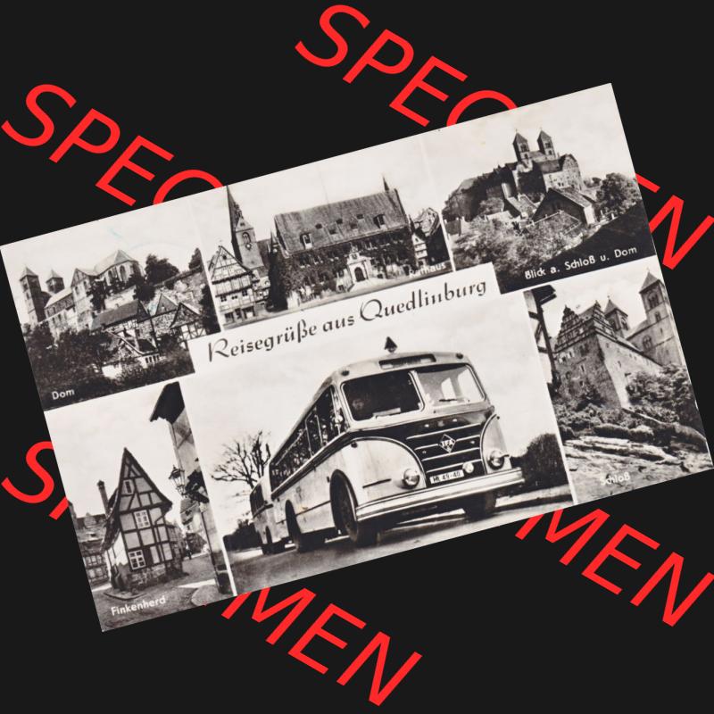 Ansichtskarte DDR Bezirk Halle, Stadtkreis Halle? Unbekannt: In s/w Schwarzweiß DDR, Betirk Halle, Kreis Quedlinburg (1) Sammlung