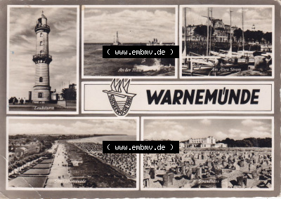 Ansichtskarte DDR Bezirk Rostock, Stadtkreis Rostock, Hansestadt Rostock, Ortsteil Seebad Warnemünde Warnemünde Rostock, Postkarte... Sammlung
