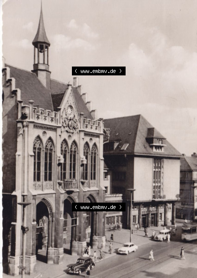 Ansichtskarte bzw. Postkarte aus DDR-Zeiten, Bezirk Erfurt, Stadt Erfurt der DDR Sammlung