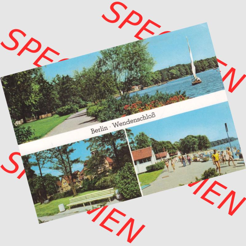 Ansichtskarte DDR Bezirk Berlin, Stadt Berlin-Köpenick: Wendenschloß, Möllhausenufer (1) Sammlung