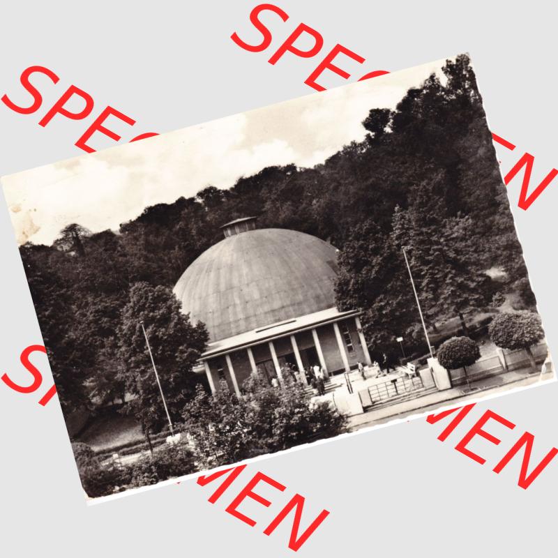 Ansichtskarte DDR Bezirk Gera, Stadtkreis Jena, Stadt Jena: In s/w Schwarzweiß 1959, Planetarium (1) Sammlung