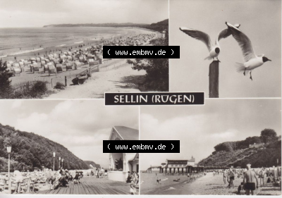 Ansichtskarte bzw. Postkarte aus DDR-Zeiten, Ostseebad Sellin im Norden der DDR Sammlung