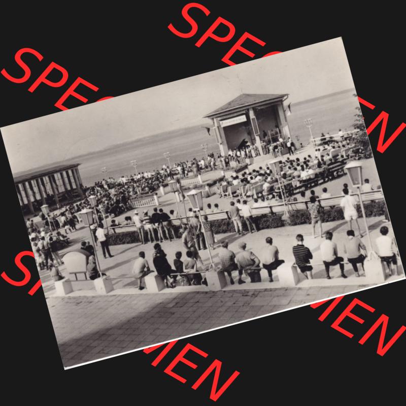Alte Ansichtskarte DDR Bezirk Rostock, Kreis Rügen, Ostseebad Binz, 1968, Binz auf Rügen Kurkonzert. Ansichtskarte bzw. Postkarte in s/w - schwarzweiß... Sammlung