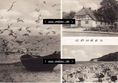 Ansichtskarte bzw. Postkarte aus DDR-Zeiten, Ostseebad Göhren im Norden der DDR Sammlung