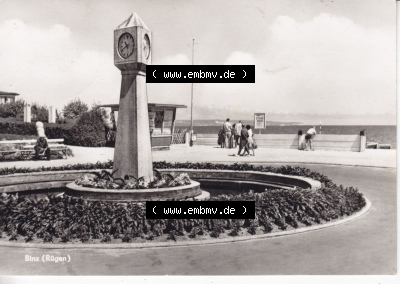 Ansichtskarte bzw. Postkarte in s/w - schwarzweiß aus DDR-Zeiten, Bezirk Rostock, Kreis Rügen Ostseebad Binz, eine Binzer DDR-Sammlung Sammlung