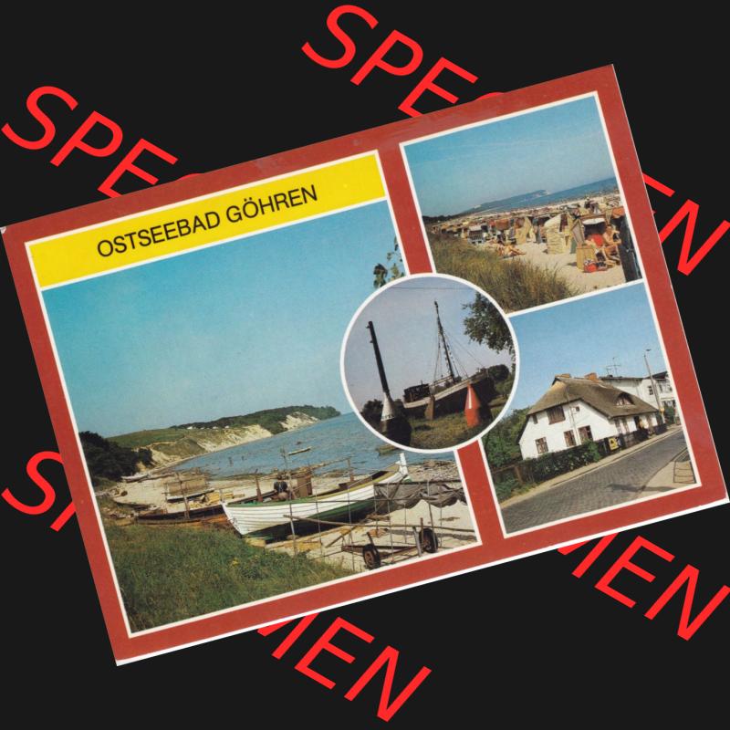 Ansichtskarte DDR Bezirk Rostock, Kreis Rügen, Ostseebad Göhren: DDR, Ostseebad Göhren (Rügen), Museumsschiff Luise, Stand. Ansichtskarte... Sammlung