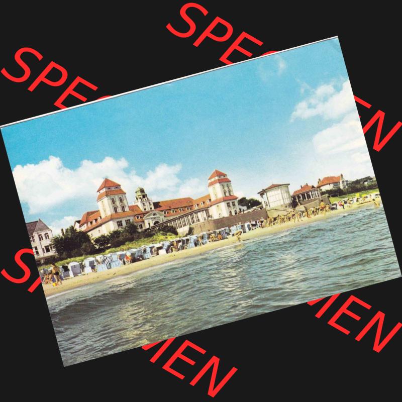 Ansichtskarte DDR Bezirk Rostock, Kreis Rügen, Ostseebad Binz, in Farbe - Color DDR, Ostseebad Binz auf Rügen, Kurhaus. Ansichtskarte bzw. Postkarte... Sammlung