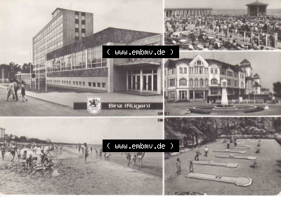 Ansichtskarte bzw. Postkarte in s/w - schwarzweiß aus DDR-Zeiten, Bezirk Rostock, Kreis Rügen Ostseebad Binz, eine Binzer DDR-Sammlung Sammlung