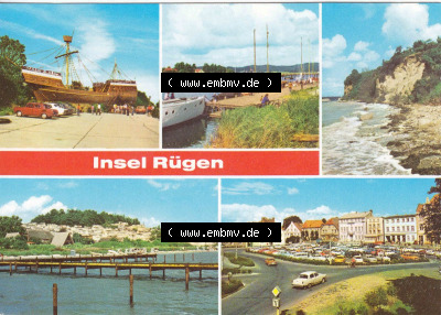 Ansichtskarte bzw. Postkarte aus DDR-Zeiten, der Insel Rügen im Norden der DDR Sammlung