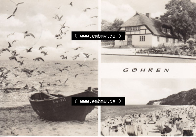 Ansichtskarte bzw. Postkarte aus DDR-Zeiten, Ostseebad Göhren im Norden der DDR Sammlung