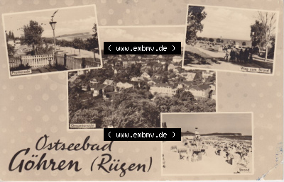 Ansichtskarte bzw. Postkarte aus DDR-Zeiten, Ostseebad Göhren im Norden der DDR Sammlung