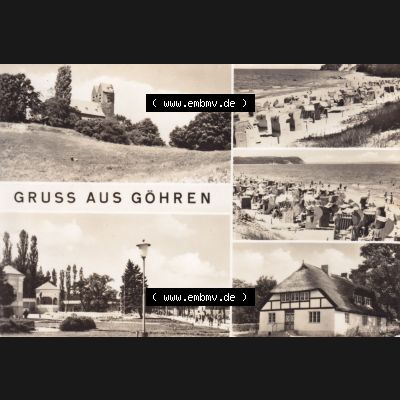 Ansichtskarte DDR Bezirk Rostock, Kreis Rügen, Ostseebad Göhren: 1973, Gruss aus Göhren. Ansichtskarte bzw. Postkarte aus DDR-Zeiten der Deutschen Demokratischen... Sammlung
