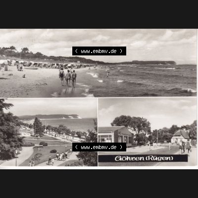 Ansichtskarte DDR Bezirk Rostock, Kreis Rügen, Ostseebad Göhren: Göhren (Rügen). Ansichtskarte bzw. Postkarte aus DDR-Zeiten der Deutschen... Sammlung