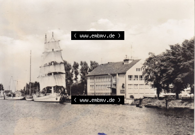 Ansichtskarte bzw. Postkarte in schwarzweiß - s/w aus DDR-Zeiten, Bezirk Rostock, Kreis Greifswald, unsortierte DDR-Sammlung Sammlung