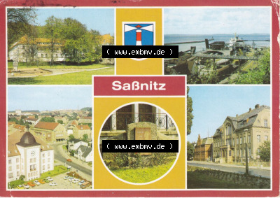 Ansichtskarte bzw. Postkarte aus DDR-Zeiten, Stadt Sassnitz im Norden der DDR Sammlung