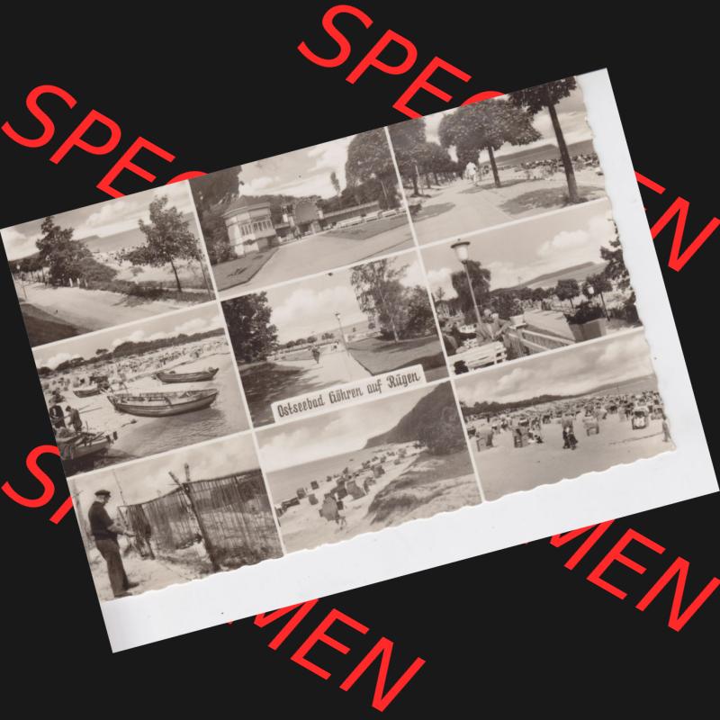 Ansichtskarte DDR Bezirk Rostock, Kreis Rügen, Ostseebad Göhren: DDR, Göhren auf Rügen Mehrbildkarte. Ansichtskarte bzw. Postkarte aus DDR-Zeiten... Sammlung