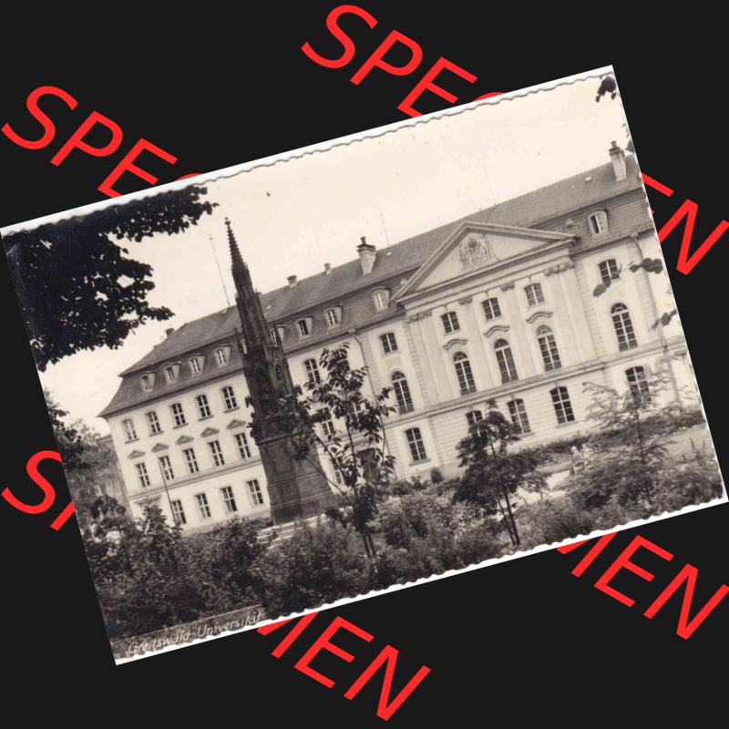 Ansichtskarte DDR Bezirk Rostock, Kreis Greifswald unsortiert Greifswald T622 57. Ansichtskarte bzw. Postkarte in schwarzweiß - s/w aus DDR-Zeiten der Deutschen Demokratischen... Sammlung