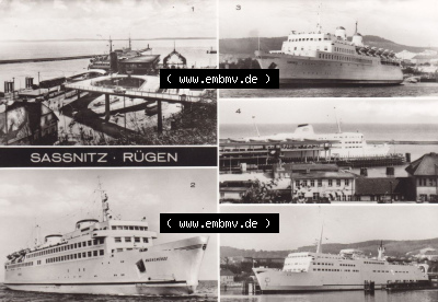 Ansichtskarte bzw. Postkarte aus DDR-Zeiten, Stadt Sassnitz im Norden der DDR Sammlung