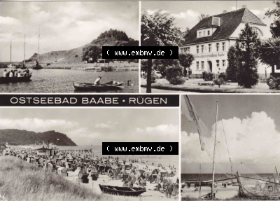 Ansichtskarte bzw. Postkarte aus DDR-Zeiten, Ostseebad Baabe im Norden der DDR Sammlung